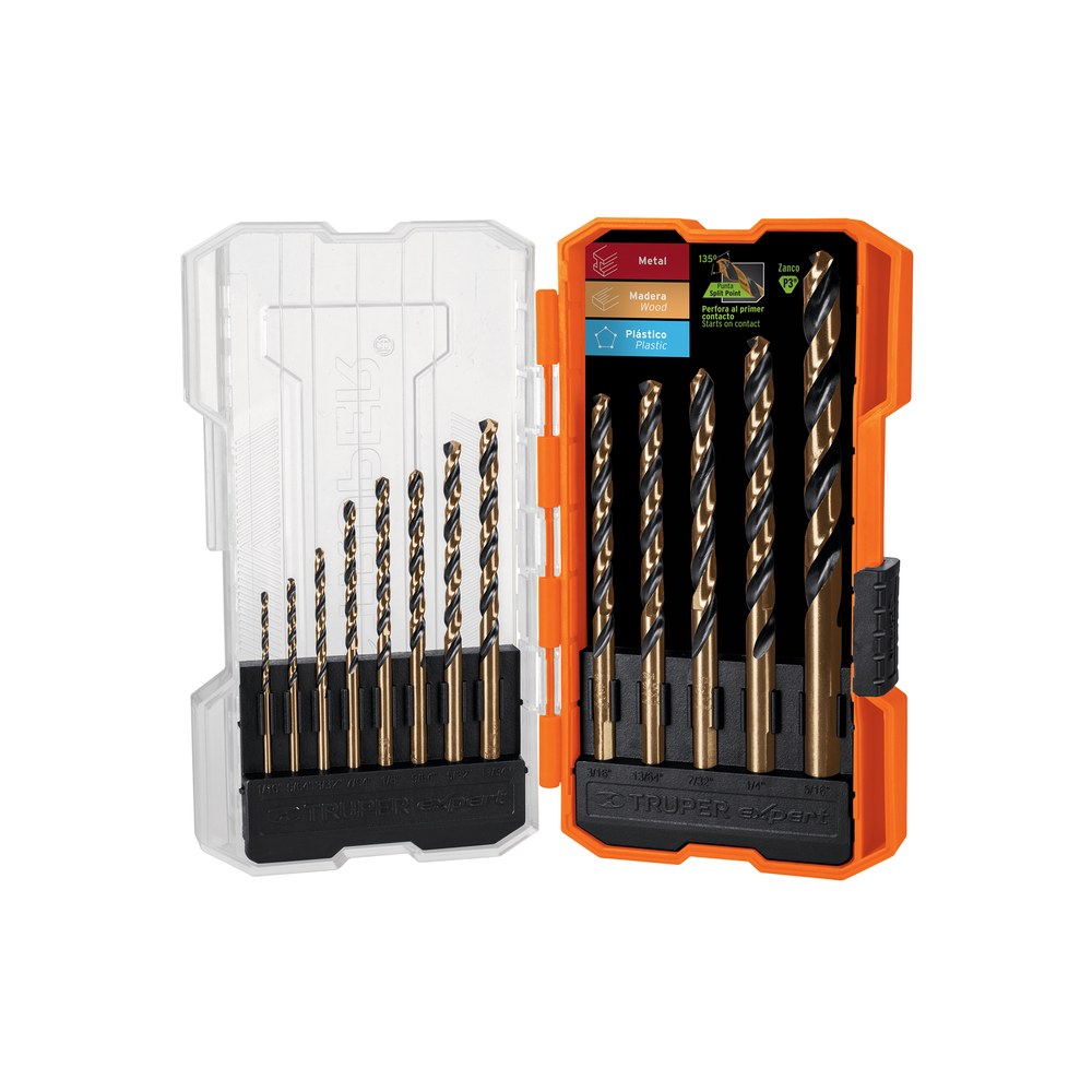 BROCAS X 13 UNIDADES PARA METAL HSS 11402 - TRUPER
