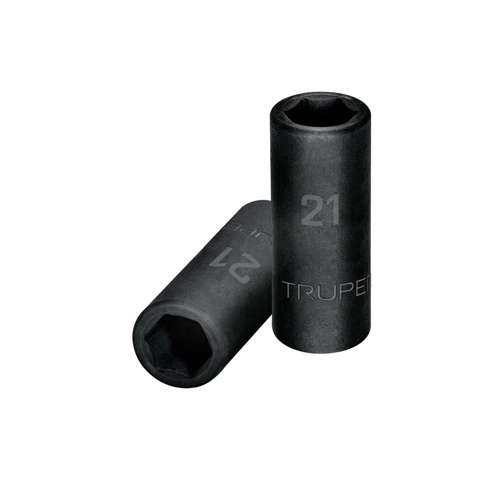 DADO LARGO CUADRO 1/2" DE IMPACTO 6 PUNTAS DE 21 MM, TRUPER 12433