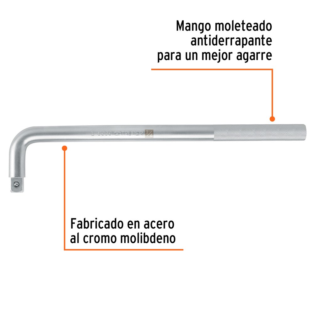 PALANCA EN L 3/4"X18" - 13914 - TRUPER