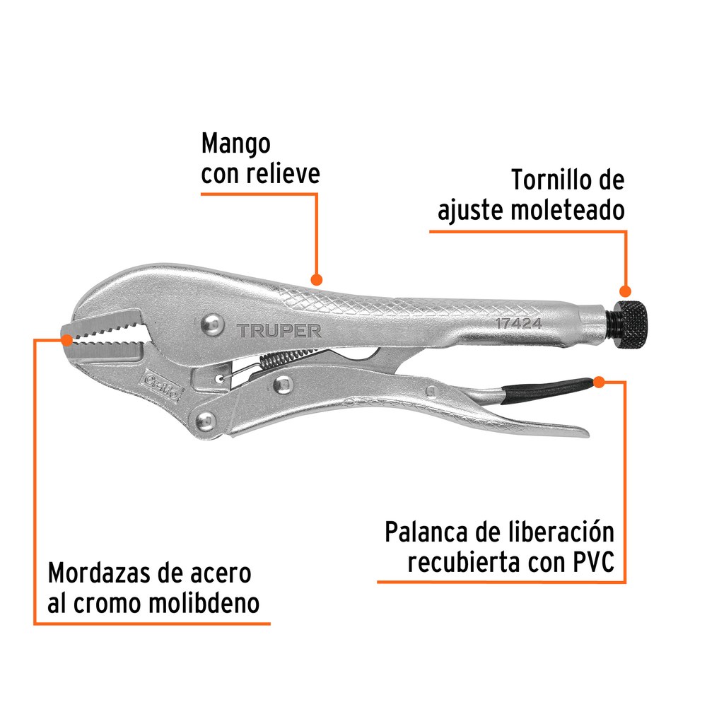 ALICATE DE PRESION 10" 17424 - TRUPER