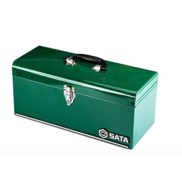 CAJA HERRAMIENTA METAL  95103 20X9X10 VERDE SATA