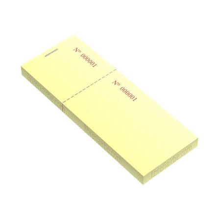 TALONARIO PARA RIFA  4CM X 13CM ( 100 HOJAS)