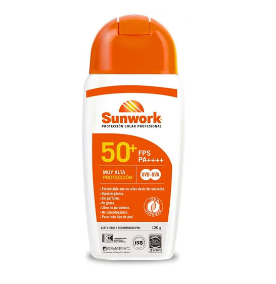 PROTECTOR SOLAR 120ML FPS 50+ SUNWORK