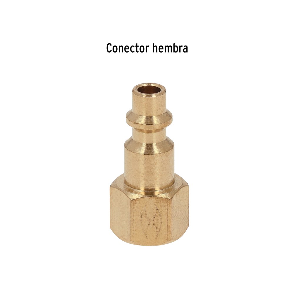 CONECTOR RÁPIDO DE LATÓN, HEMBRA, CUERDA 1/4" NPT, TRUPER 19082