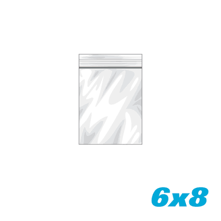 BOLSA CON CIERRE HERMETICO 6" X 8"