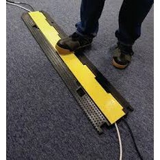 PROTECTOR DE CABLES DE 2 CANALES ( 25CM X 1MT)