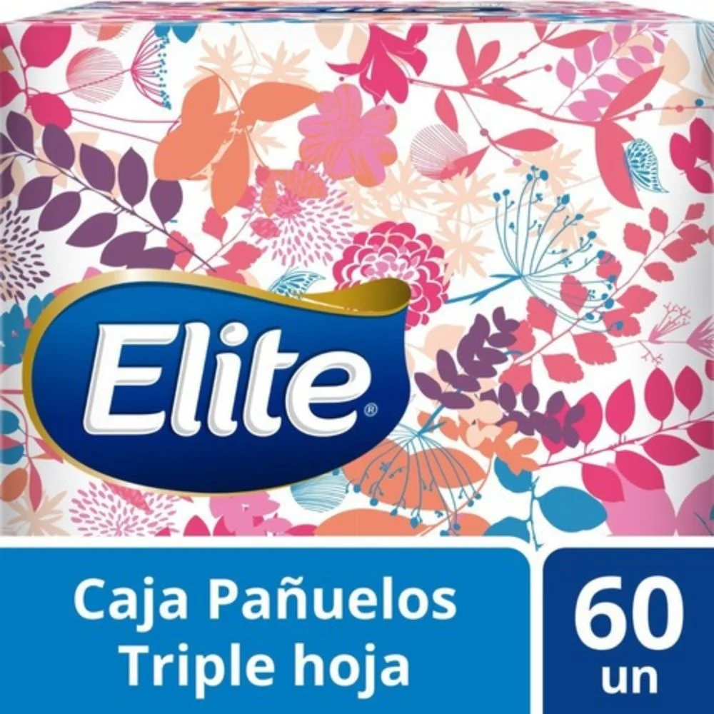 PAÑUELOS DESECHABLES TISUE ELITE X 60 UNIDADES