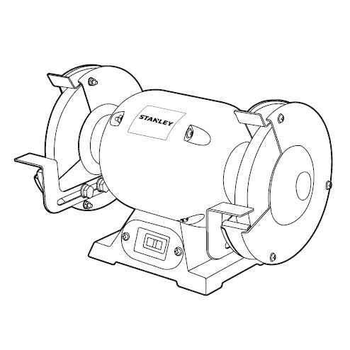 AMOLADORA DE BANCO 6"373W 3450 RPM STANLEY  STGB3715