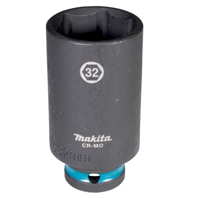 DADO HEXAGONAL MILIMÉTRICO 1/2" X 32MM LARGO MAKITA