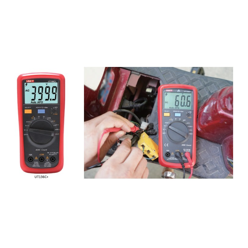 MULTIMETRO DIGITAL UT-136C+ C/TEMPERATURA-NCV UNI-T