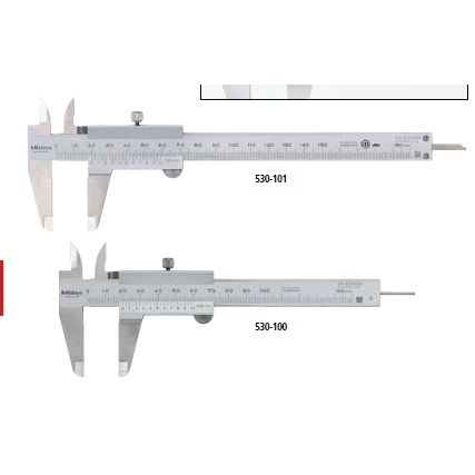 PIE DE REY STANDARD DE 0 MM A 150 MM (0" A 6") (530-104) MITUTOYO
