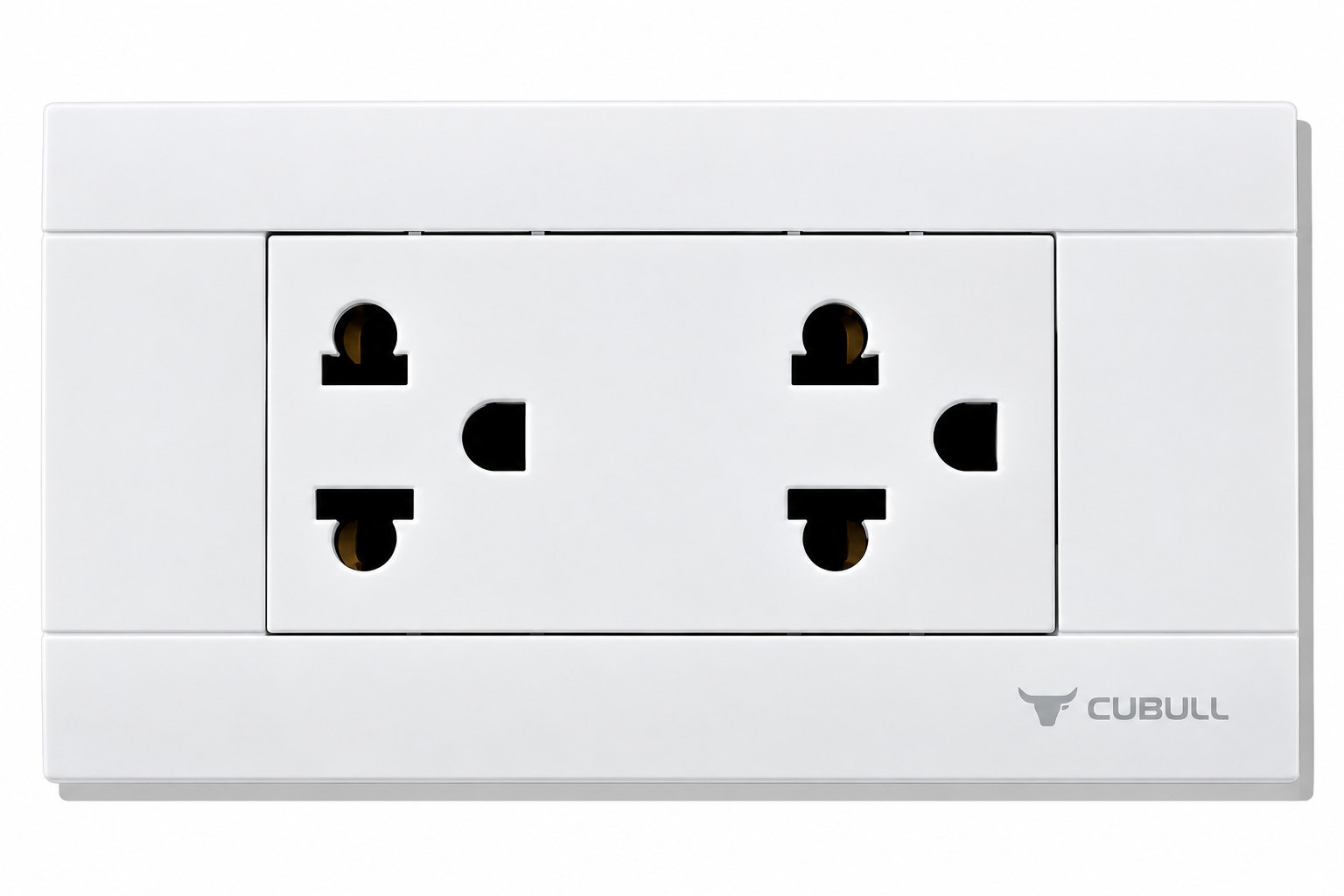 TOMACORRIENTE UNIVERSAL DOBLE CUBULL BLANCO